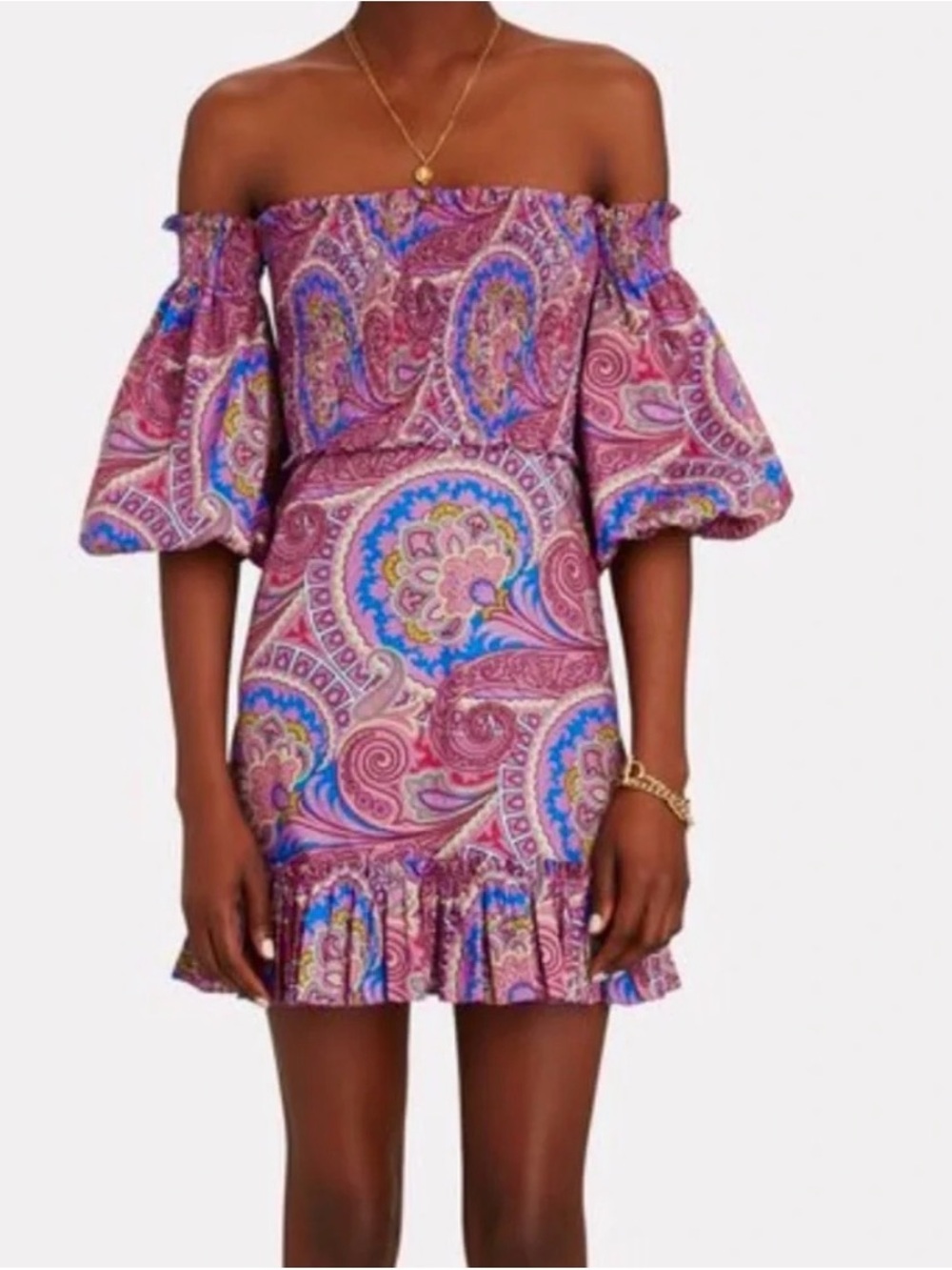 Alexis Alona Smocked Off the Shoulder Dress